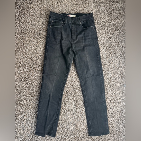 Signature by Levi Strauss Dark Charcoal Straight Leg Jeans - Picture 1 of 4